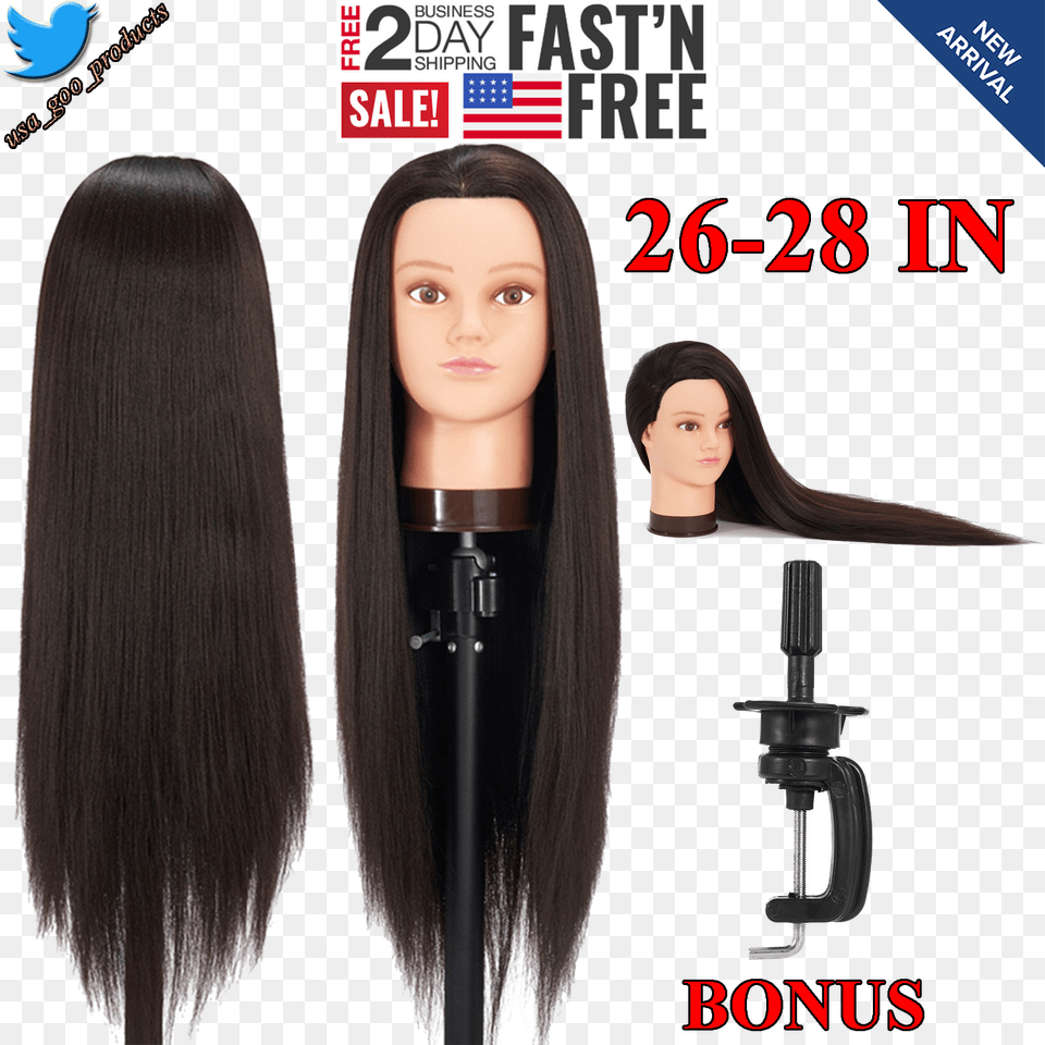 Mannequin Head With Hair Female Makeup Cosmetology Hair, Adult, Doll, Person, Toy Free Png Download