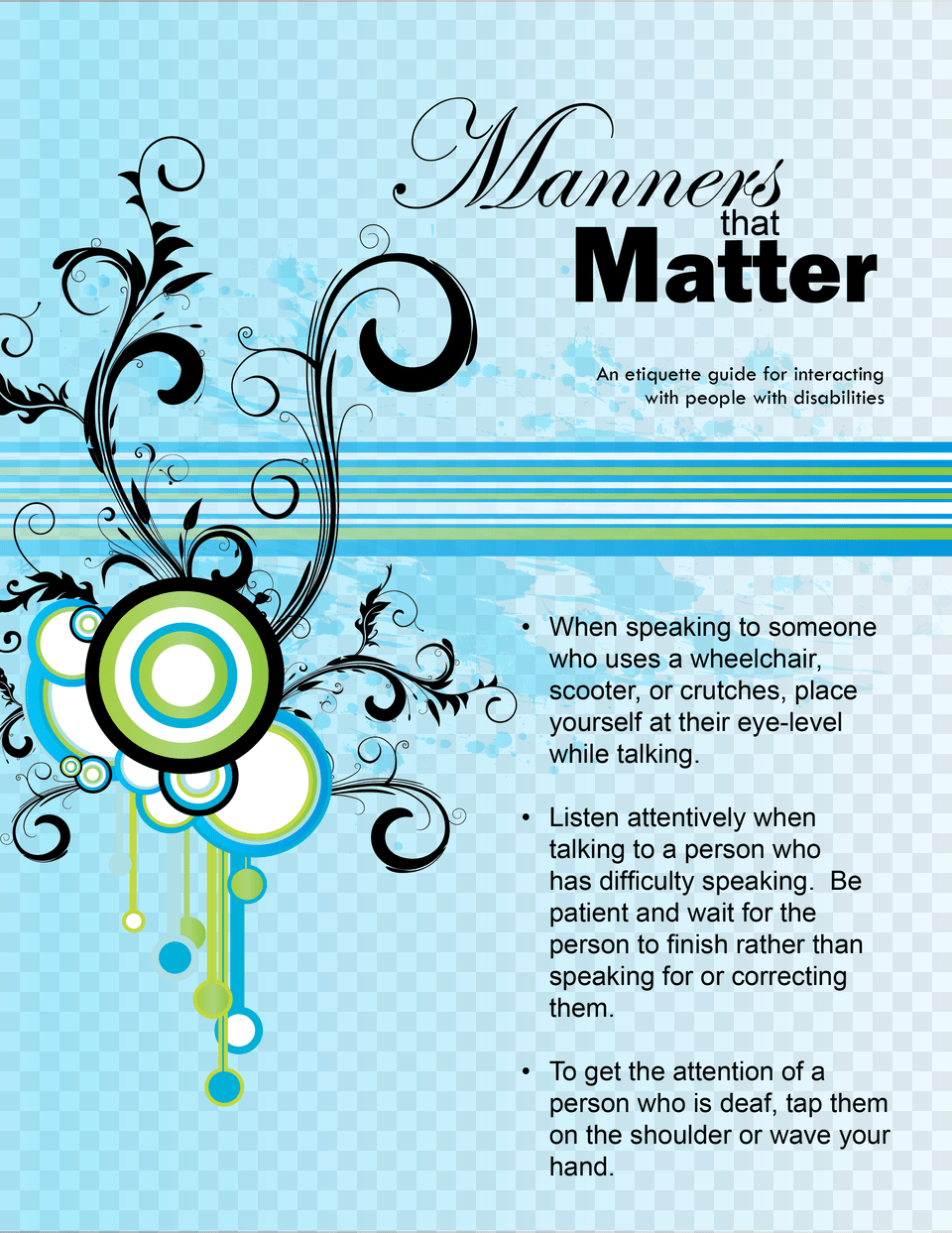 Manners That Matter Background Music Poster Design, Advertisement, Art, Graphics, Floral Design Free Png Download