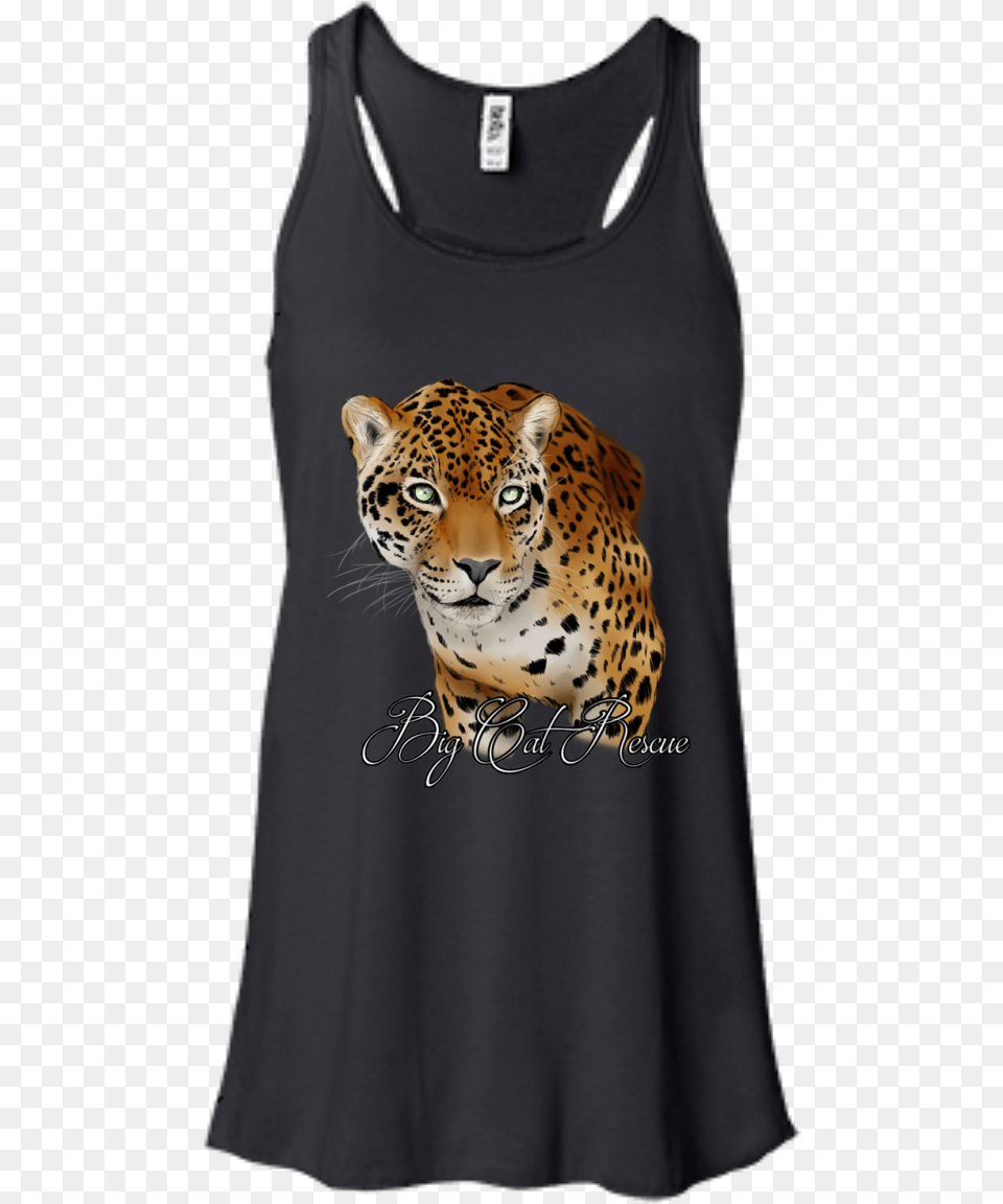 Manny Jaguar Color B8800 Bella Canvas Flowy Racerback Autism Love Ladies Flowy Racerback Tanktop, Clothing, Tank Top, Animal, Mammal Free Png Download