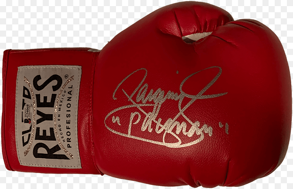 Manny Pacquiao Signed Red Cleto Reyes Boxing Glove Inscribed Pacman Logo, Clothing, Accessories, Bag, Handbag Free Transparent Png