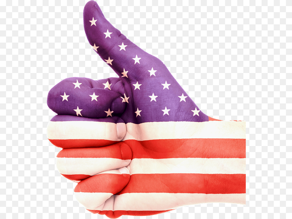 Mano Bandera Amrica U S Estados Unidos American American Flag Thumbs Up, Body Part, Clothing, Finger, Glove Free Transparent Png