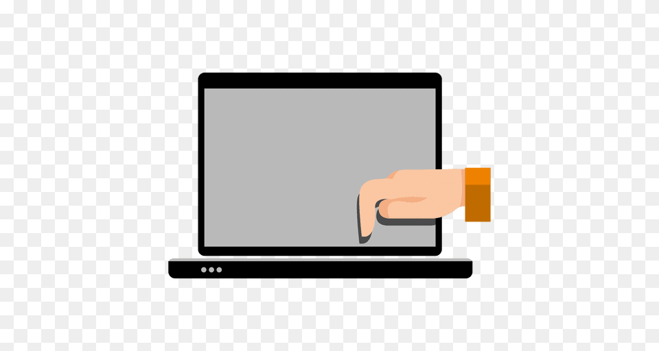 Mano En La Computadora, Computer, Electronics, Laptop, Pc Free Transparent Png