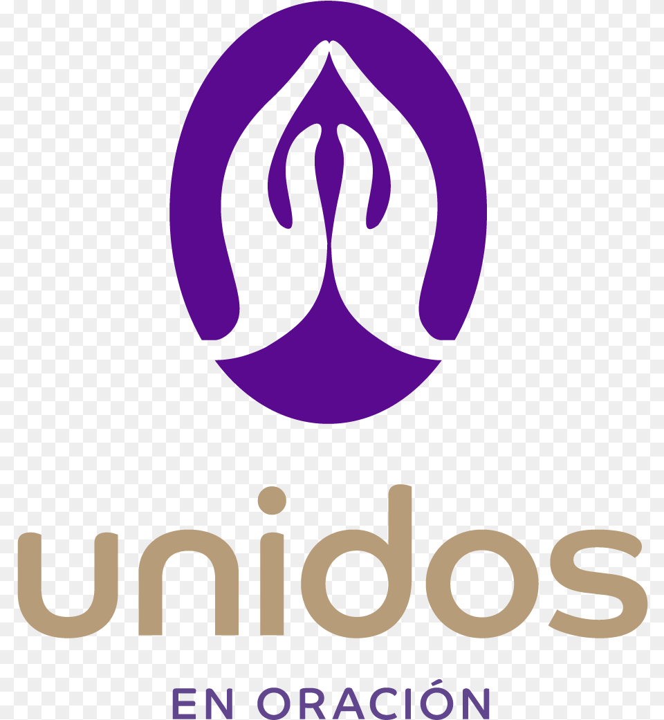Manos Orando Emblem, Logo, Purple Png Image