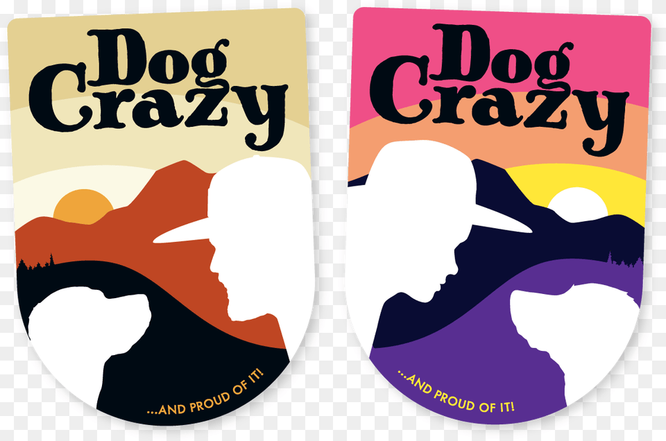 Mans Best Friend Dog Crazy Stickers By Mike Hosier, Advertisement, Poster, Mat, Person Png