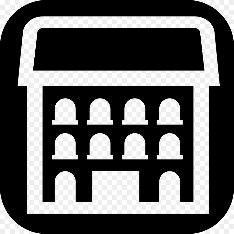 Mansion Inside A Square Icon Download Free Png