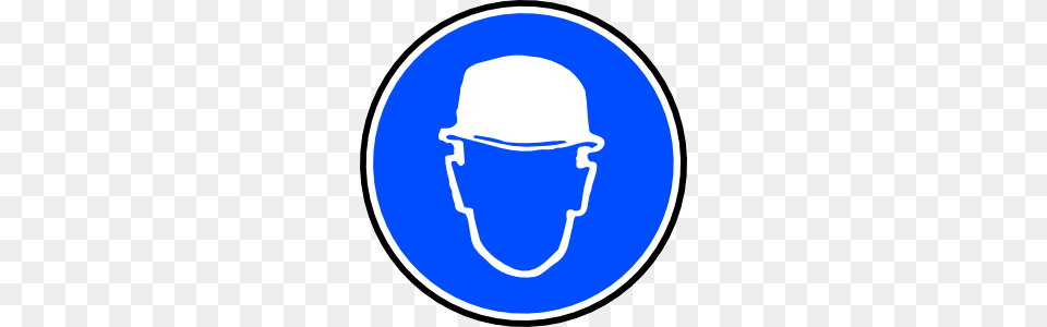 Mantatory Hard Hat Over Head Clip Art, Clothing, Hardhat, Helmet Png