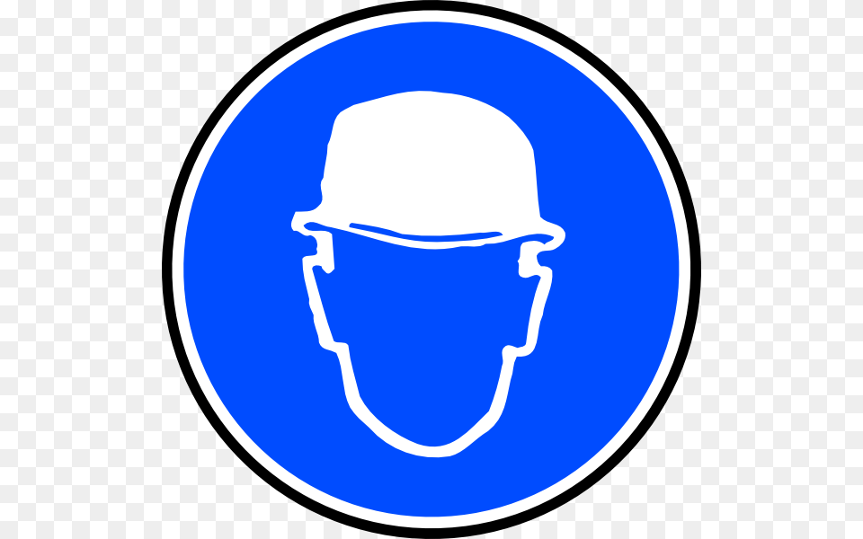 Mantatory Hard Hat Over Head Clip Arts, Clothing, Hardhat, Helmet Png Image