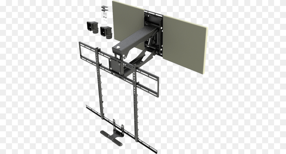 Mantelmount Mm700 Pro Pull Down Tv Wall Mount Update Mantelmount, Electronics, Screen, Aluminium Png