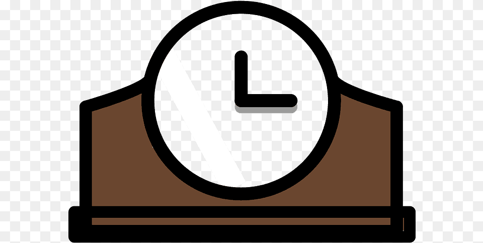 Mantelpiece Clock Emoji Clipart Free Png Download