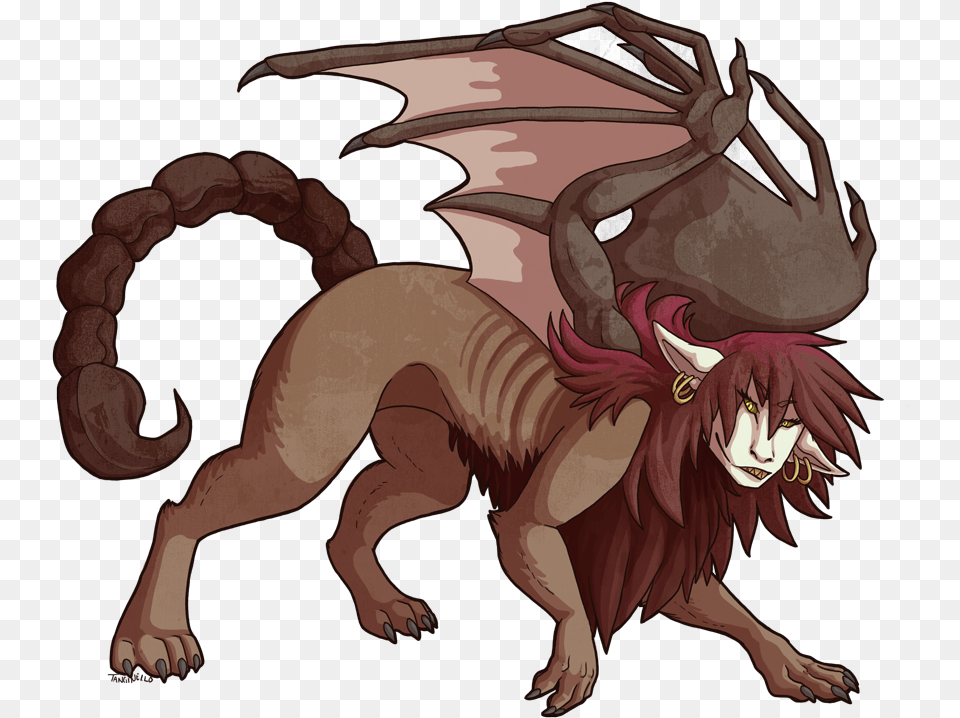 Manticore Manticore Monster Girl, Face, Head, Person, Dragon Png