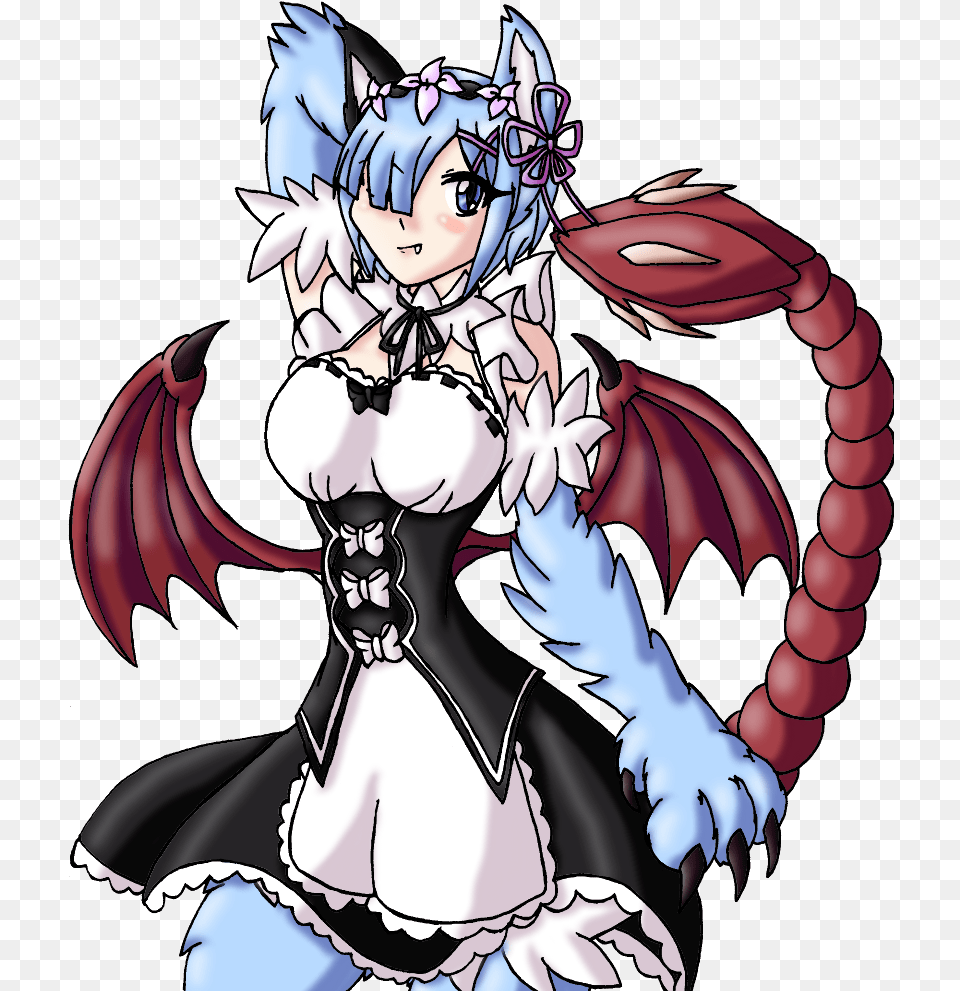 Manticore Rem Monster Girl Manticore, Book, Comics, Publication, Baby Png