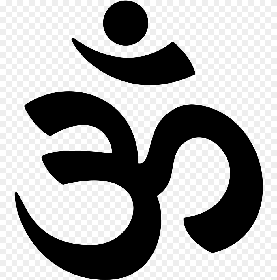 Mantra Om Clip Arts Hinduism Symbol, Gray Png