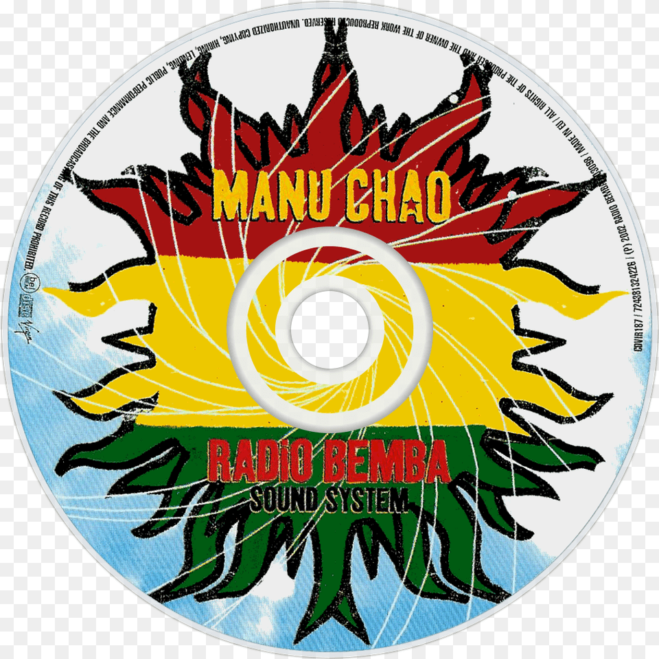 Manu Chao Music Fanart Fanarttv Chao Radio Bemba Sound System, Disk, Dvd Free Transparent Png