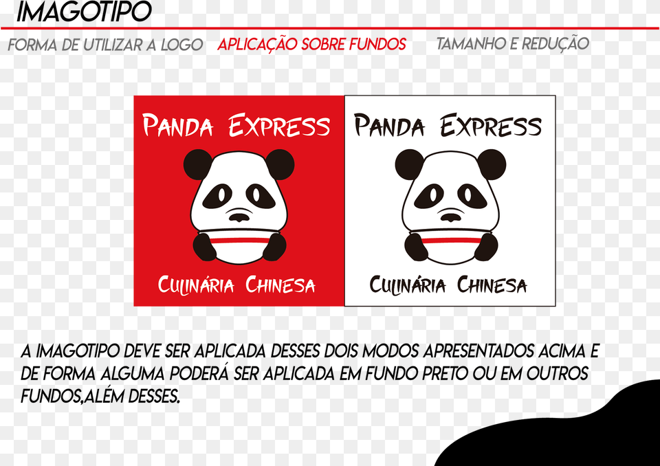 Manual Da Marca Panda Express Dot, Sticker, Advertisement, Animal, Bear Free Png Download