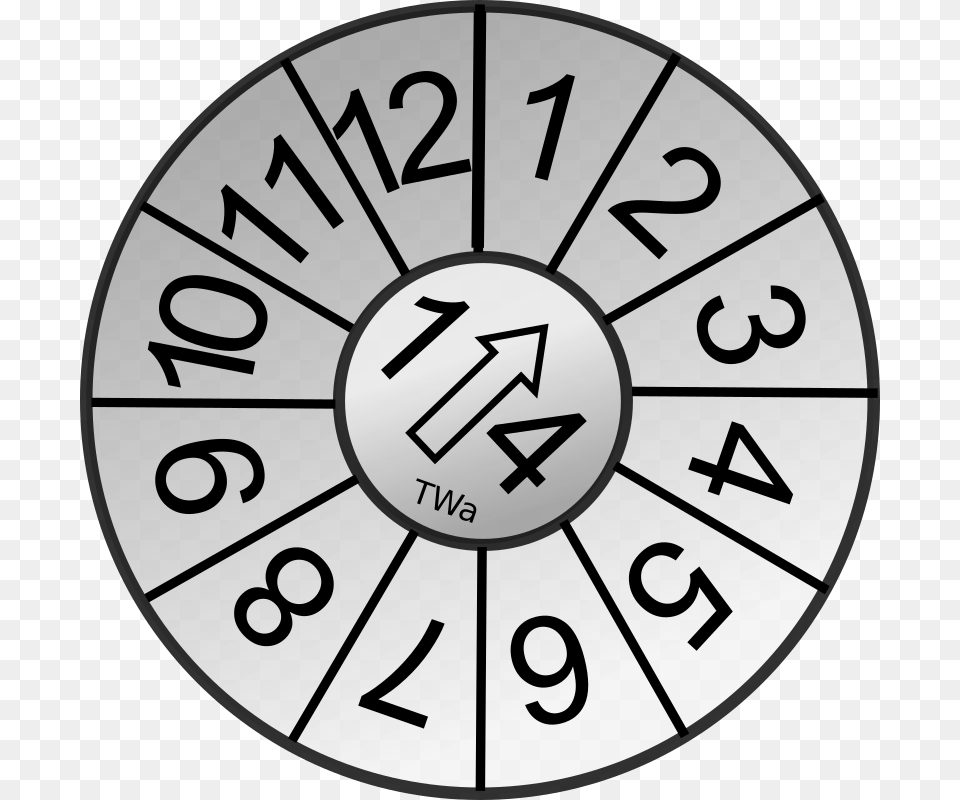 Manufacturing Datestamp Blank Clipart Clock Face, Disk, Text, Symbol, Number Png Image