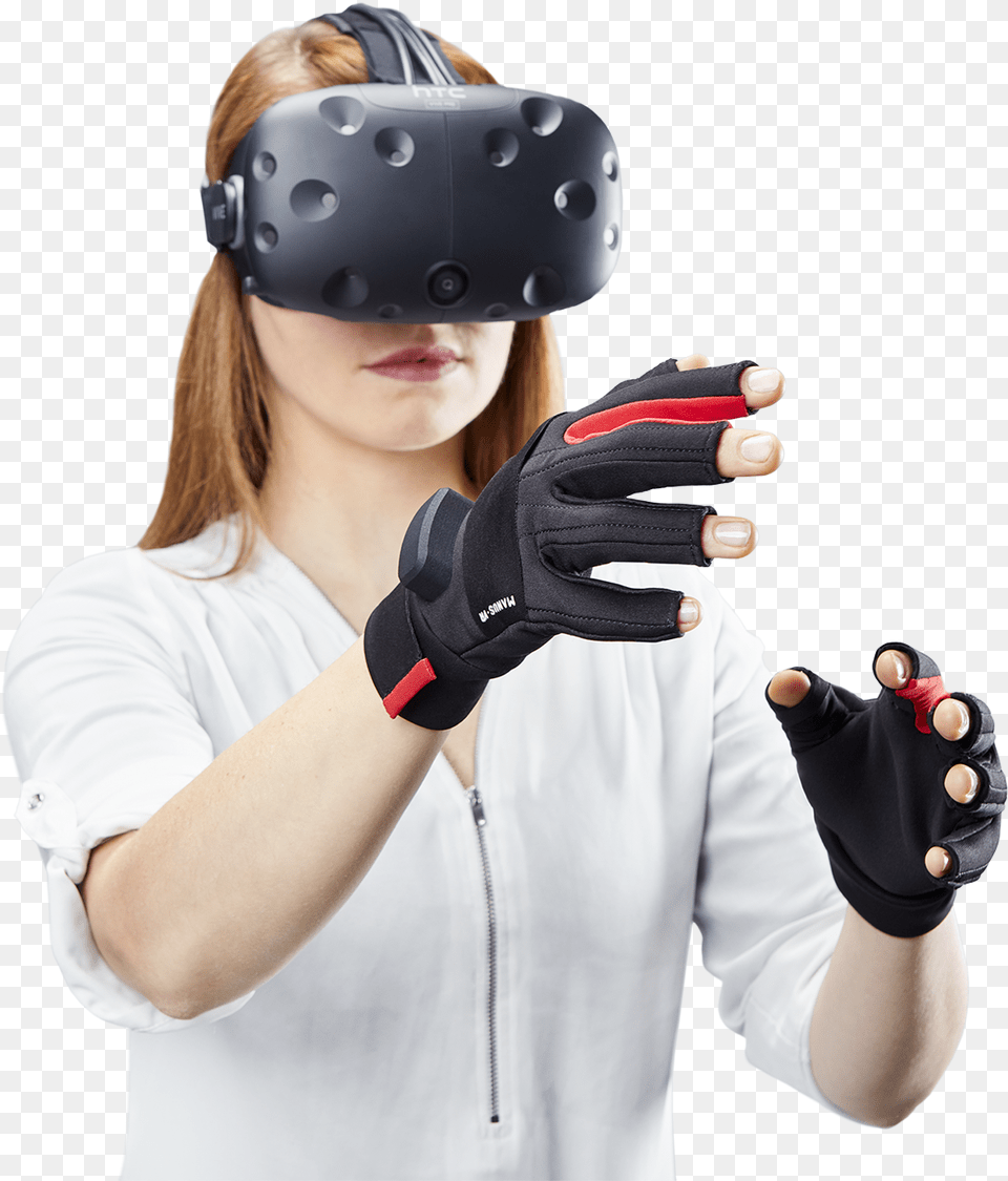 Manus Vr Virtual Reality Helmet And Gloves, Hand, Body Part, Clothing, Finger Free Transparent Png
