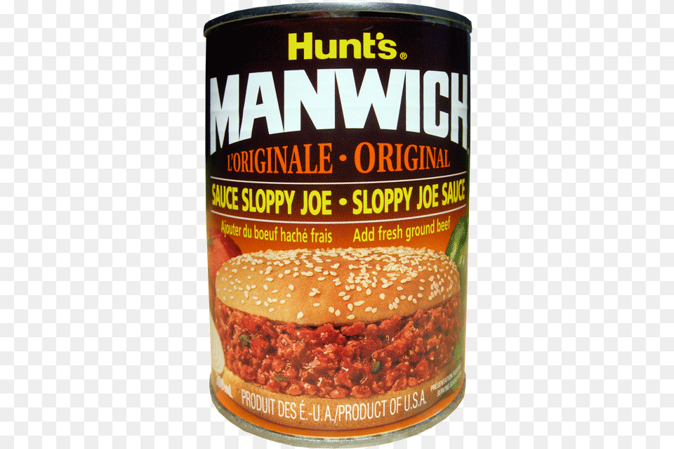 Manwich Is Also Commonly Used As An Alternate Name Hunt39s Manwich Original Sloppy Joe Sauce 265 Oz, Burger, Food, Tin, Aluminium Png Image