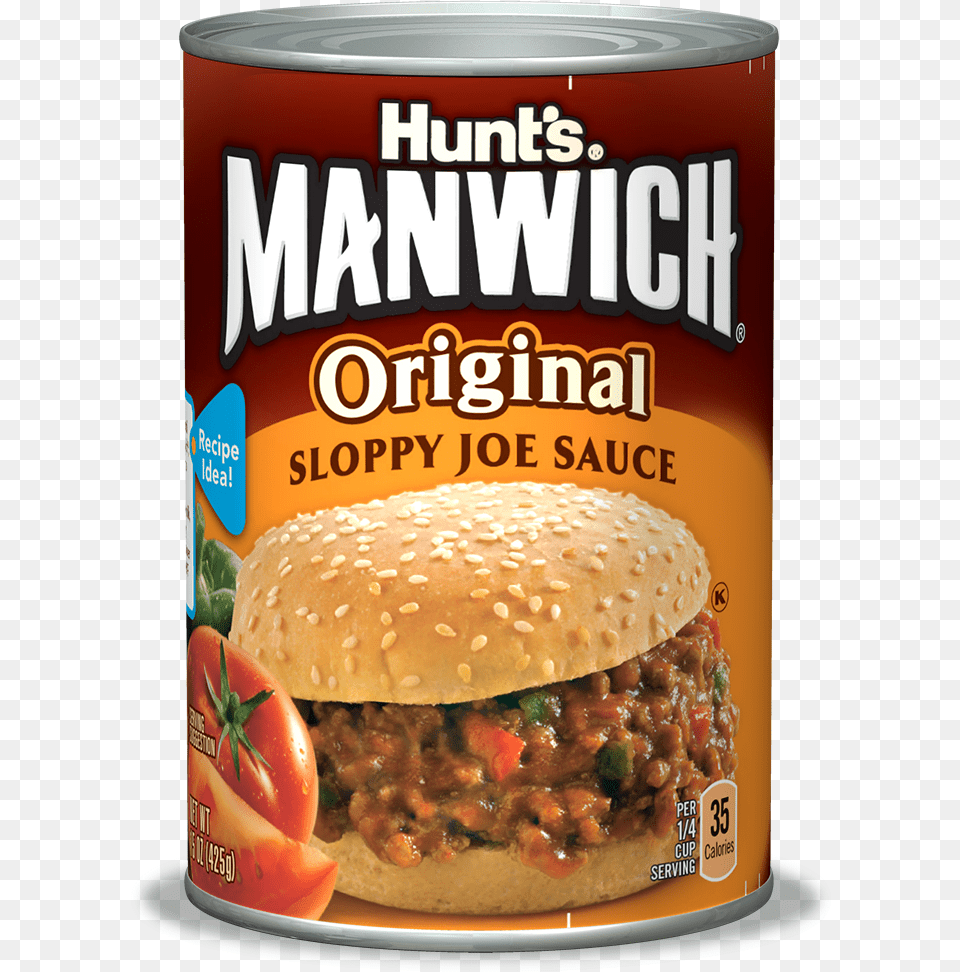 Manwich Sloppy Joe, Burger, Food, Tin, Can Free Png Download