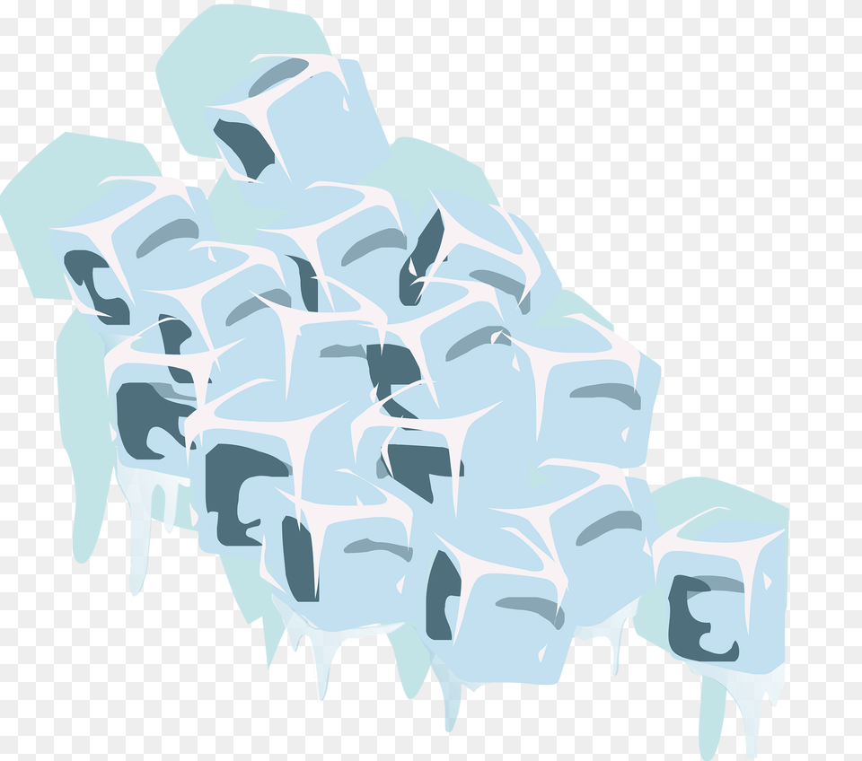 Many Ice Cubes Clipart, Nature, Outdoors, Person, Snow Free Png Download