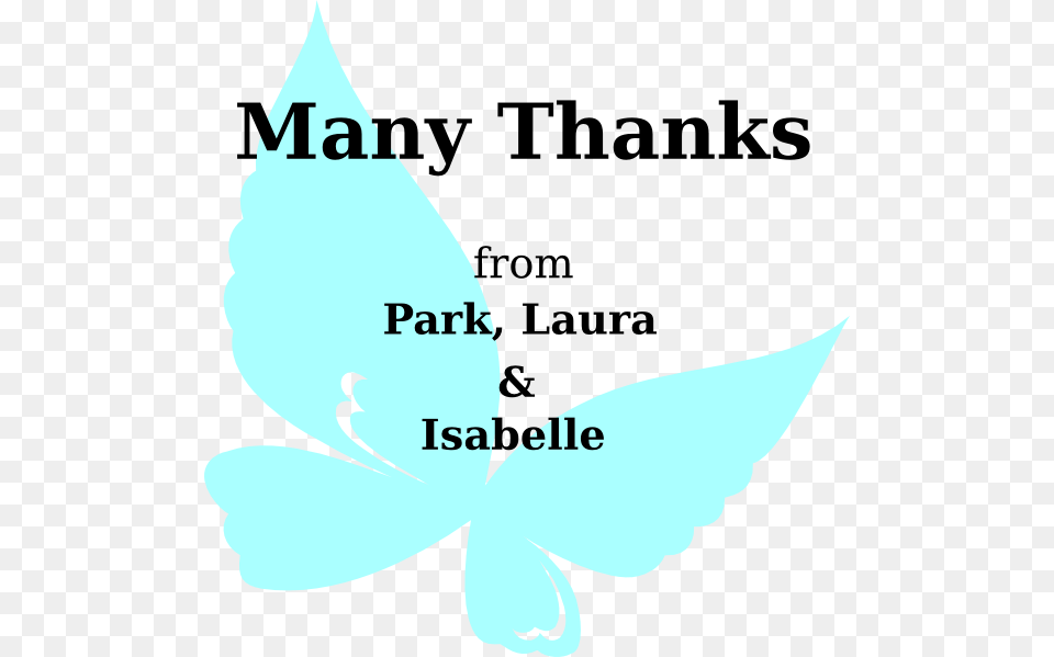 Many Thanks Butterfly Clip Arts Leaf, Plant, Advertisement, Poster Free Png Download