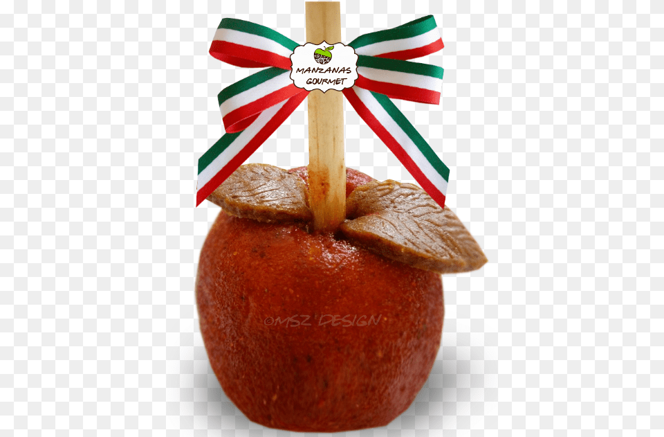 Manzana Cubierta Con Pulpa Manzanas Decoradas Mexicanas, Food, Bread, Fruit, Plant Free Png Download