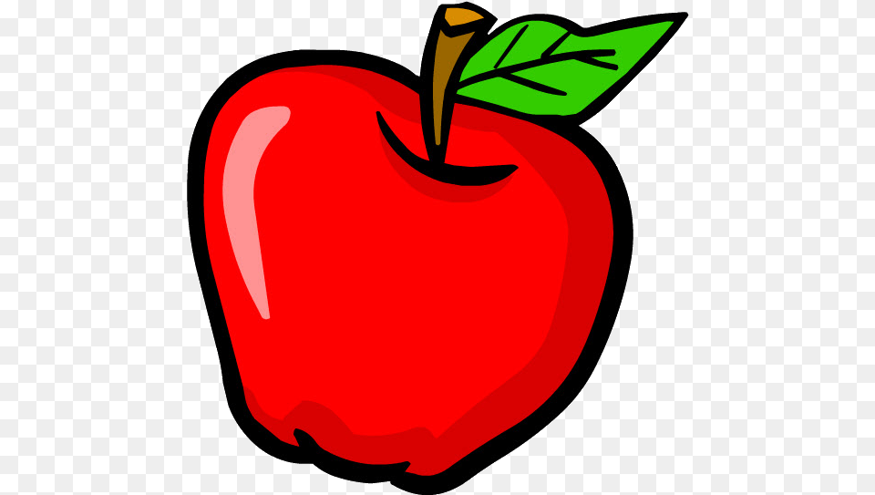 Manzana Educativa With No Clipart School Apple, Food, Fruit, Plant, Produce Png Image