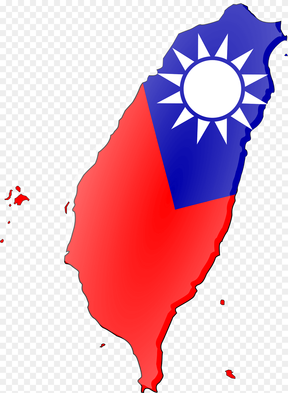 Map Based Flag Of Taiwan Clipart, Dynamite, Weapon, Taiwan Flag Free Png