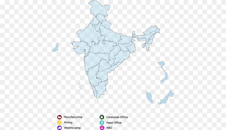 Map Blank Political Map Of India, Chart, Plot, Atlas, Diagram Png