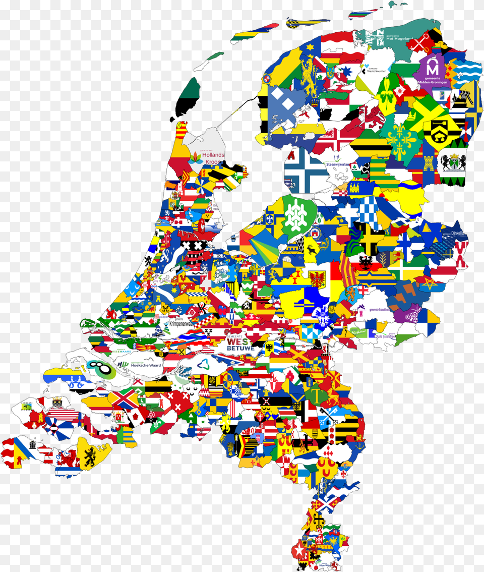 Map By Ukaiserdeutsch96 Showing All Flags Of The Municipalities, Chart, Plot, Art, Collage Png