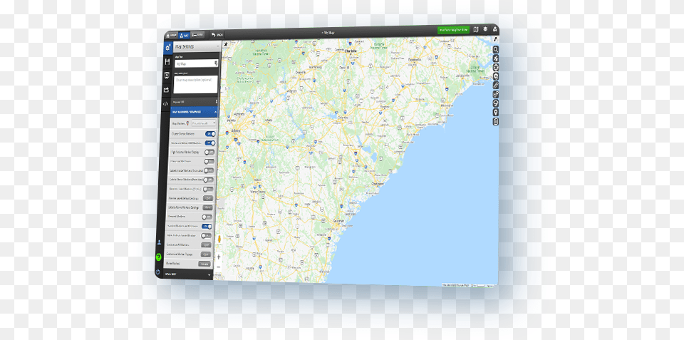 Map Customizer Create A Custom Google Maptive Dot, Electronics, Computer, Tablet Computer, Chart Free Png