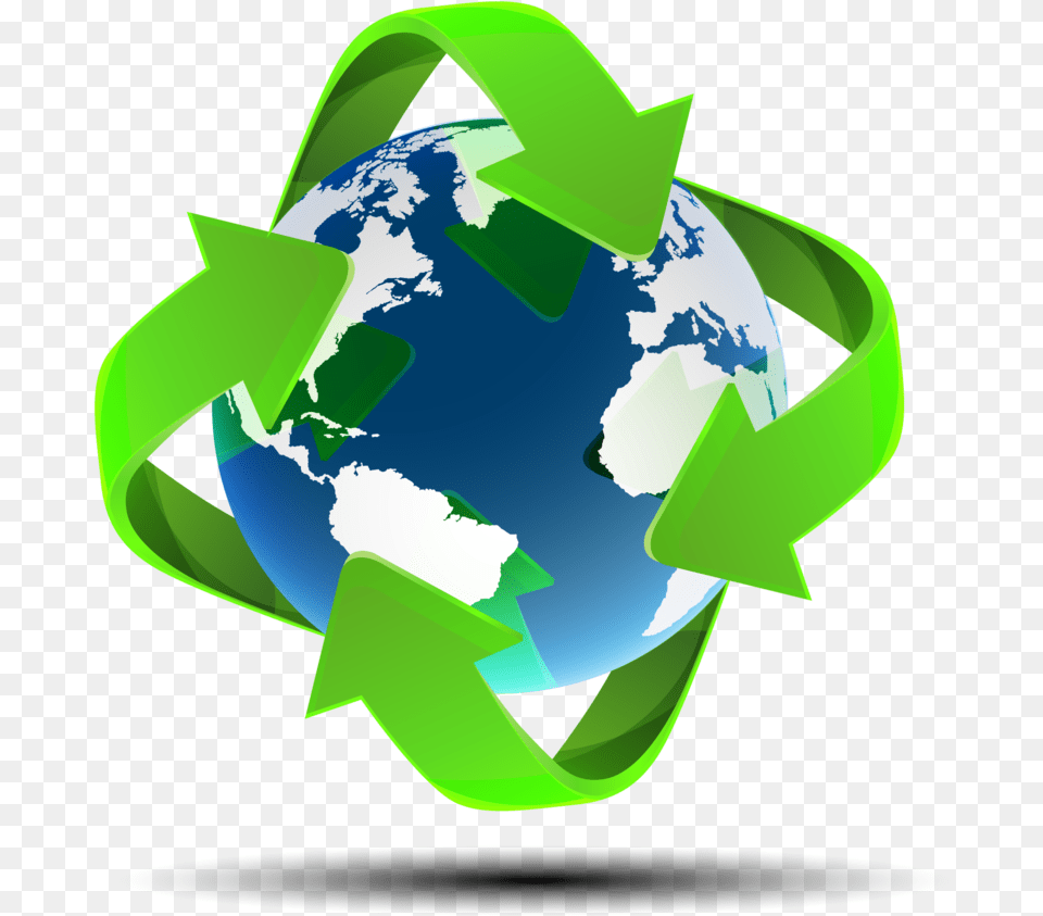 Map Globe Vector World Recycle Earth World Recycle Logo, Recycling Symbol, Symbol Free Transparent Png