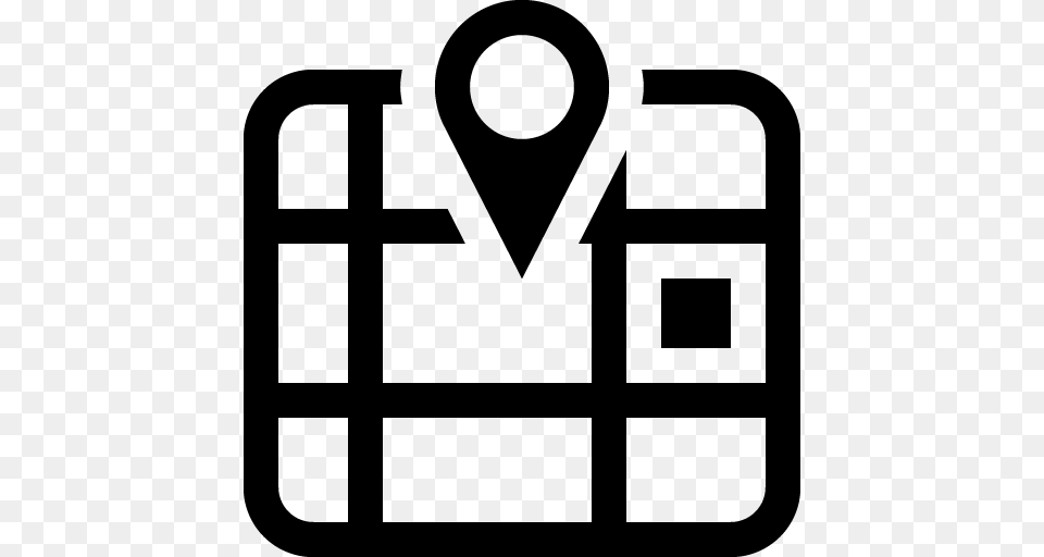 Map Icon, Gray Free Transparent Png