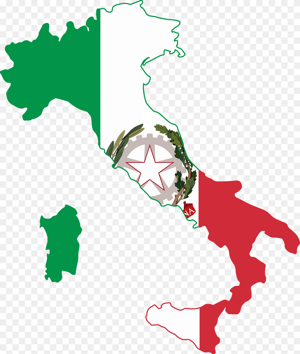 Map Images Kingdom Of Italy Flag Map, Chart, Plot, Person Free Png Download