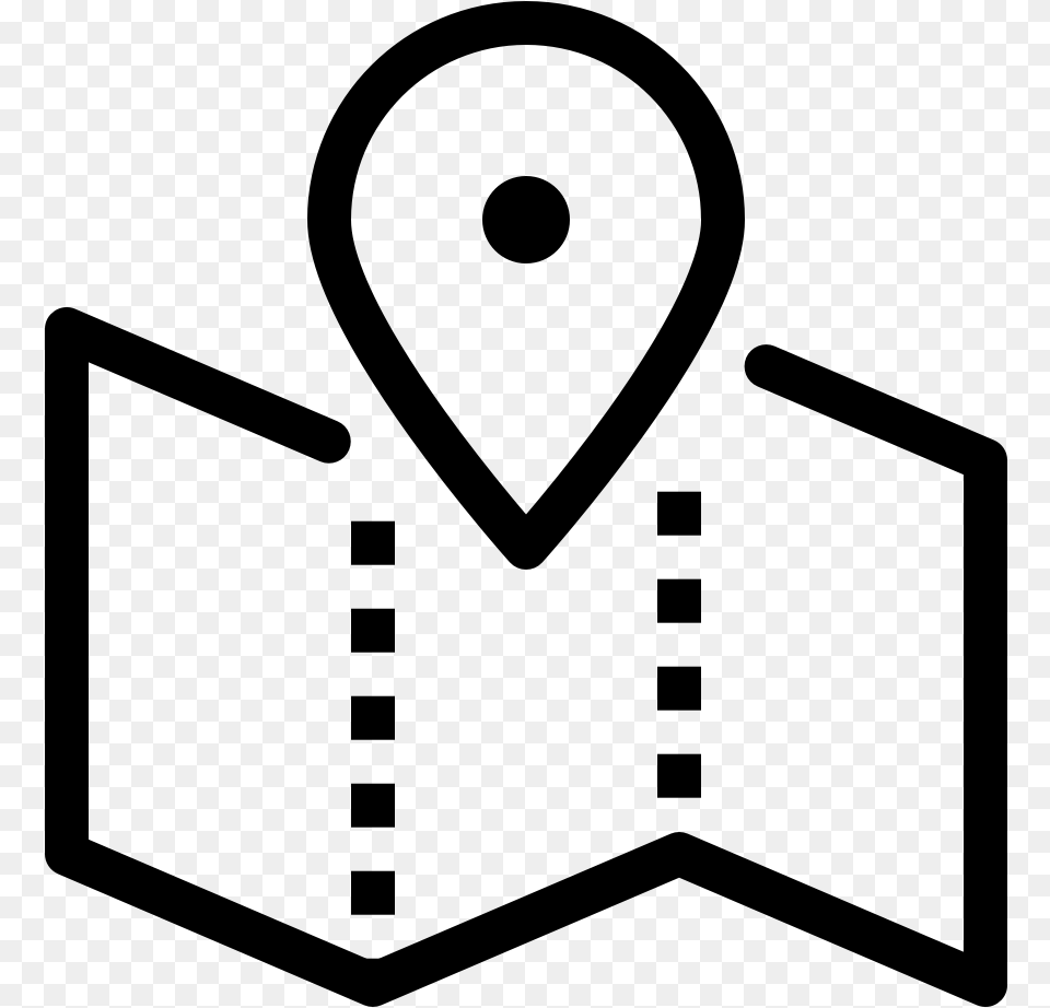 Map Location Icon Crest, Gray Free Transparent Png