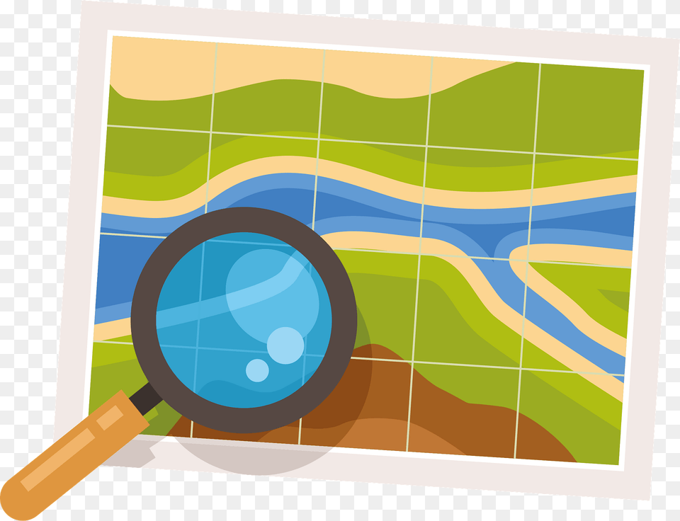 Map Magnifier Clipart, Magnifying, Blackboard Png Image