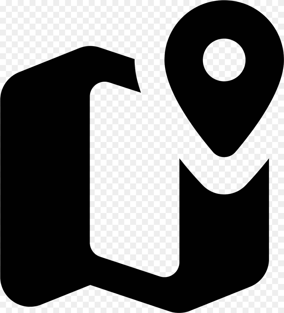Map Marker Icon, Gray Png