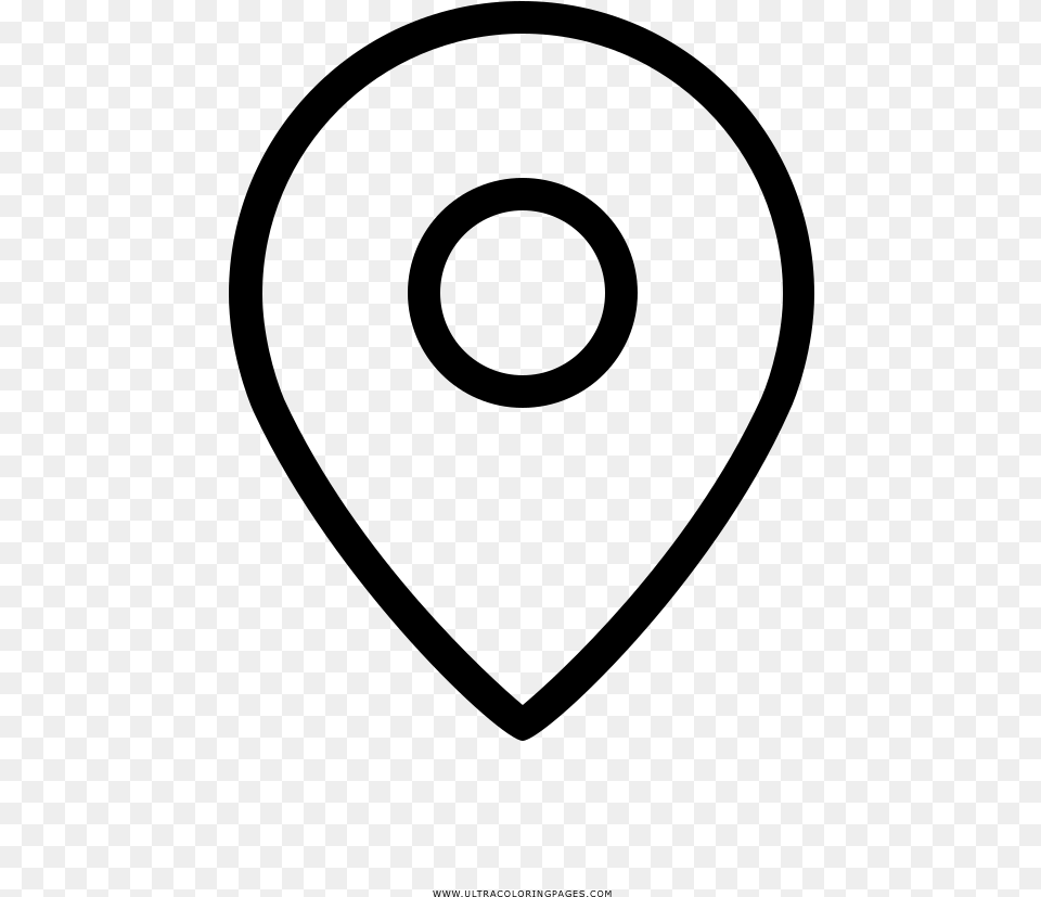 Map Marker Icon Coloring, Gray Png
