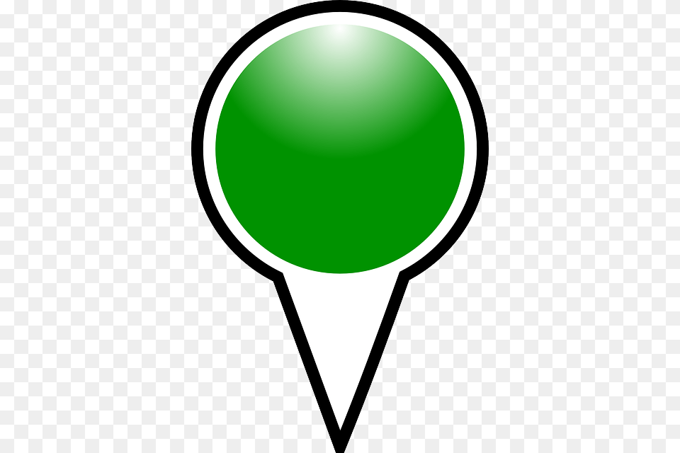 Map Marker Pin Pushpin Shiny Green Mile Marker Clipart, Balloon Free Png