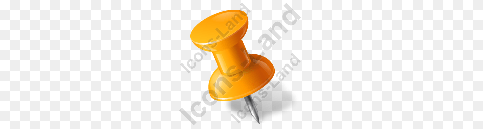 Map Marker Push Pin Left Orange Icon Pngico Icons, Smoke Pipe Free Png Download