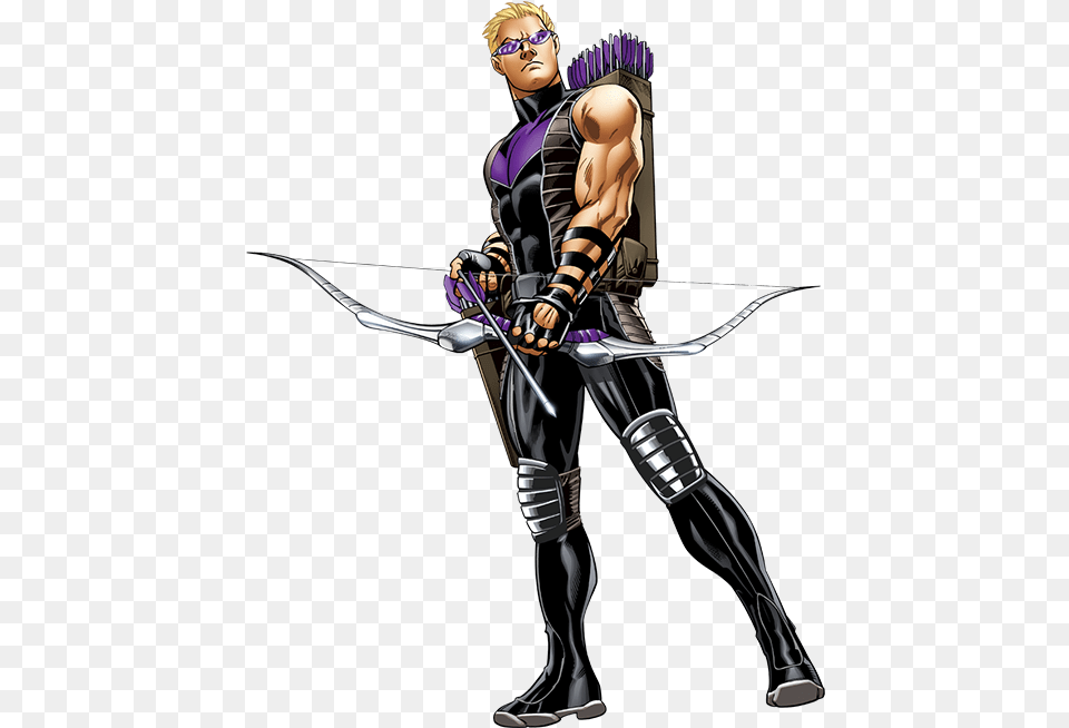 Map Marvel Hawkeye Comic, Archer, Archery, Bow, Person Free Png Download