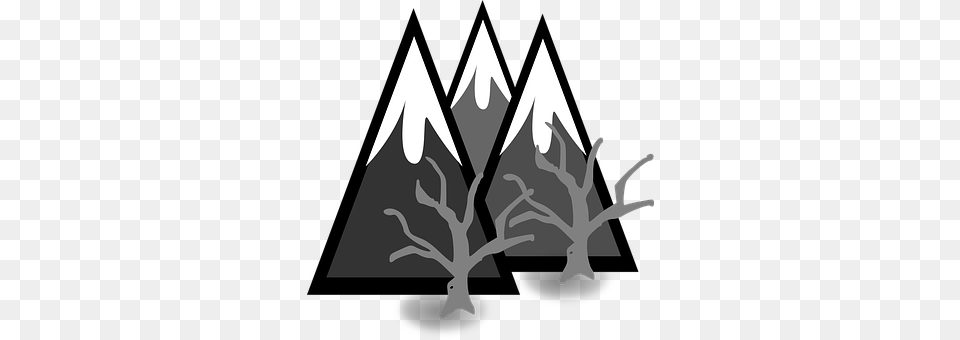 Map Mountains Stencil, Triangle, Antler, Weapon Free Transparent Png