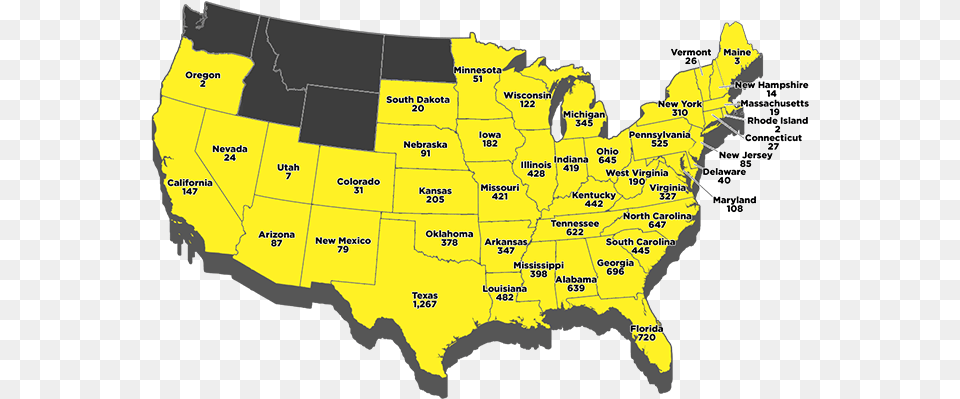 Map Of All Dollar General Stores, Chart, Plot, Atlas, Diagram Free Transparent Png