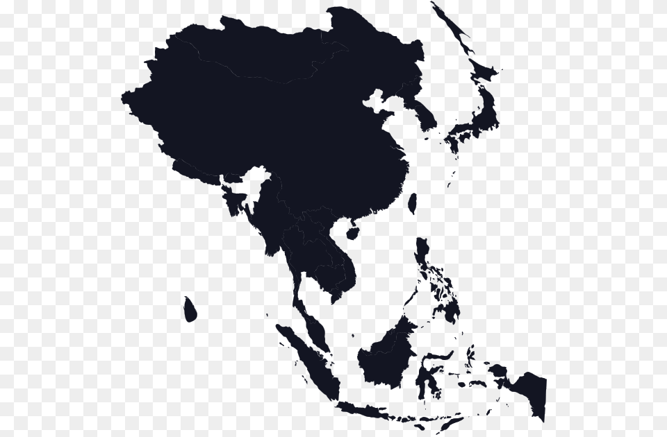 Map Of Americas Asian Pacific Map, Gray, Text Png