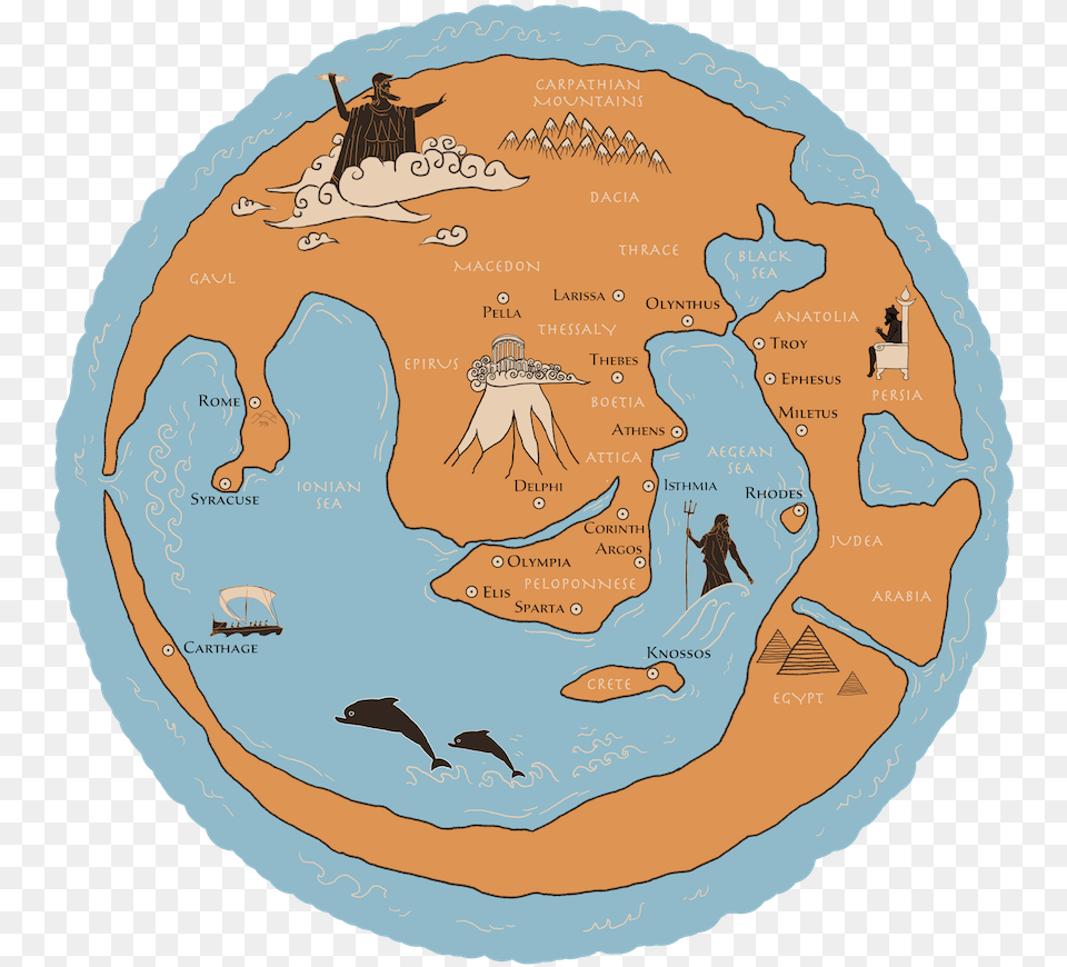 Map Of Ancient Greece Map, Person, Astronomy, Planet, Outer Space Free Transparent Png