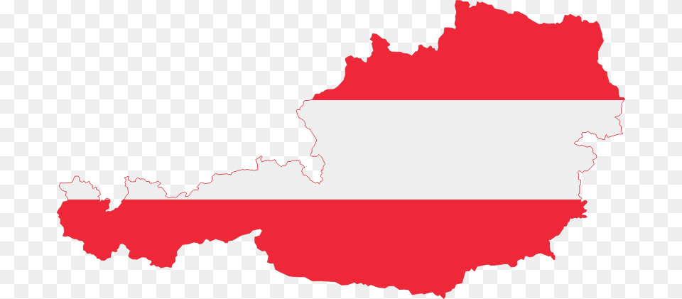Map Of Austria With Flag Colors Austria Map With Flag Png