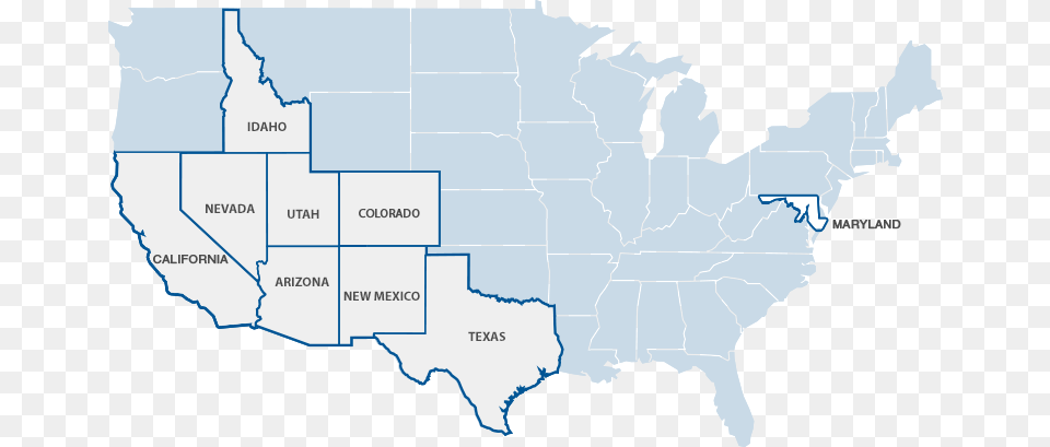 Map Of Brady Sales Area Map California Arizona Nevada Utah New Mexico, Chart, Plot, Atlas, Diagram Free Transparent Png