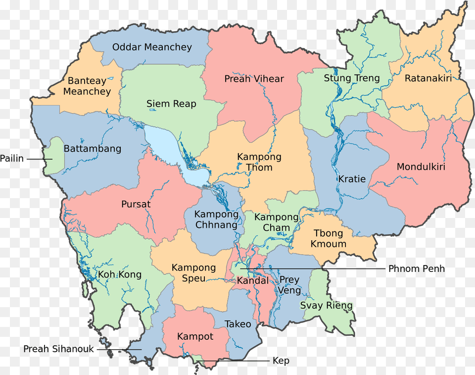 Map Of Cambodia 2018, Atlas, Chart, Diagram, Plot Free Png