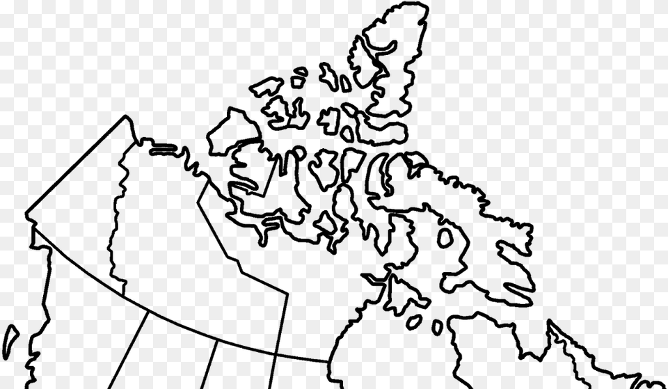 Map Of Canada To Label, Gray Png Image
