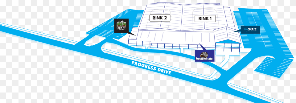 Map Of Cockburn Ice Arena Showing Both Entrances As Cockburn Ice Arena Map, Chart, Diagram, Plan, Plot Free Png