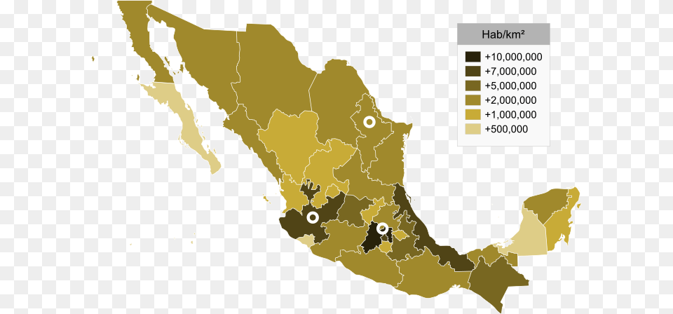 Map Of Each State S Population As Of Gay Marriage In Mexico, Chart, Plot, Atlas, Diagram Free Transparent Png